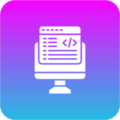 Fototapeta premium Coding Icon