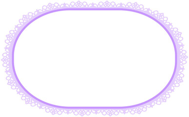 Lace Border Oval Frame
