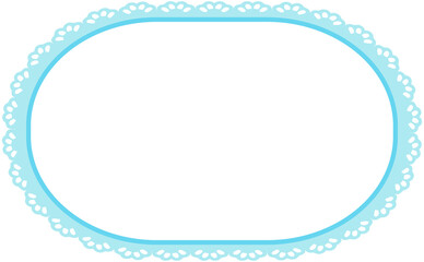 Lace Border Oval Frame
