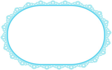 Lace Border Oval Frame
