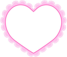 Heart Lace Frame
