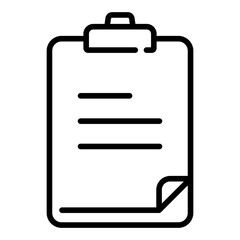 Clipboard icon for note taking and task management concepts	
