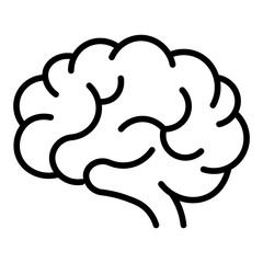Brain intelligence and creativity icon	
