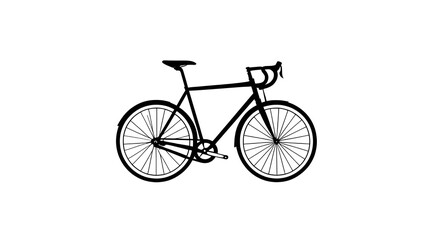 Obraz premium black mountain bike vector illustration with transparent background