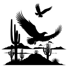 Lighthouse Silhouette Vector – Minimal, High Quality, Isolated IllustrationDesert Cactus Silhouette Vector – Minimal Flat Style Plant Illustration