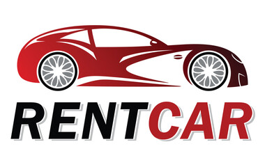 Car Logo Abstract Lines. Auto Electric Sportcar . Vector illustration