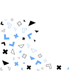 Pattern Random Memphis Shape