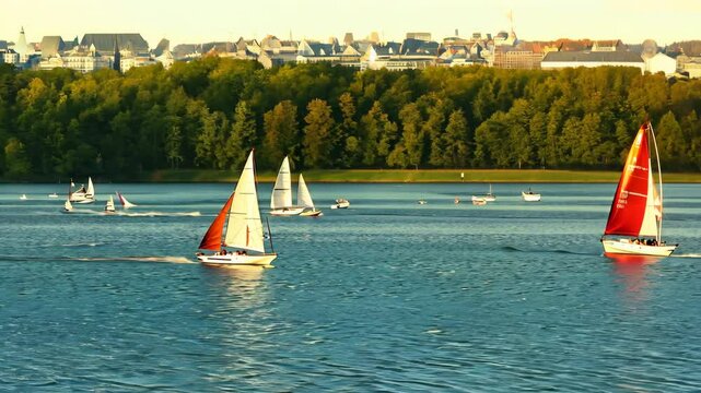Sailing the Nile or a sailboat on the beach or sea evokes a sense of serene adventure