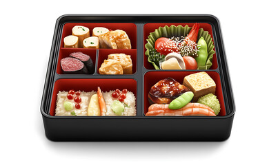 Japanese food illustrator on white background