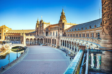 Obraz premium Plaza de Espana of Sevilla