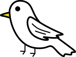 Handdrawn Bird Doodle