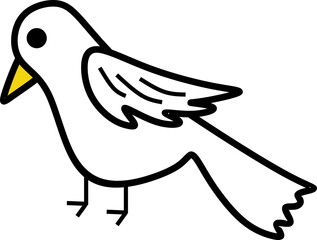 Handdrawn Bird Doodle