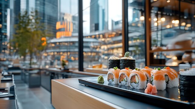 a suhi dish on a table