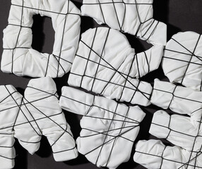 various wrapped letters