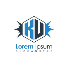 Modern Latter Luxury Monogram Logo with Royal Crown and Polygon Frame
