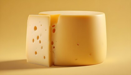 A close-up shot showcases a wheel of delicious cheese, sliced and ready to enjoy.