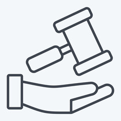 Icon Women Right. related to Feminism symbol. line style. design editable