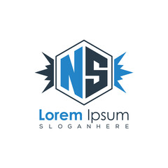 Modern Latter Luxury Monogram Logo with Royal Crown and Polygon Frame
