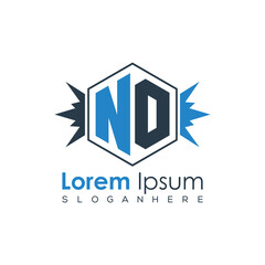 Modern Latter Luxury Monogram Logo with Royal Crown and Polygon Frame
