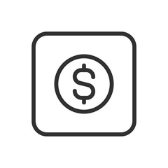 Obraz premium Dollar Icon – Currency Symbol for US Dollar