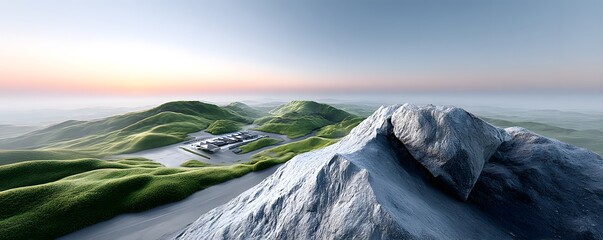 Obraz premium breathtaking aerial view of a canyon at golden hour, smooth color transitions in the sky, intricate rock textures, vast landscape, professional photography, cinematic depth, natural wonder