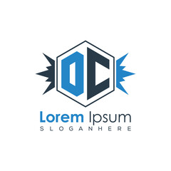 Modern Latter Luxury Monogram Logo with Royal Crown and Polygon Frame
