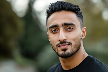 Close-Up Portrait of a Kuwaiti Man's Head in Sharp Focus
