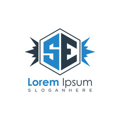 Modern Latter Luxury Monogram Logo with Royal Crown and Polygon Frame
