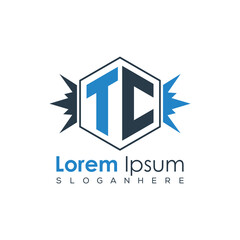 Fototapeta premium Modern Latter Luxury Monogram Logo with Royal Crown and Polygon Frame 