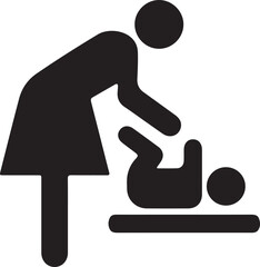 Child Care vector illustration of a man symbol