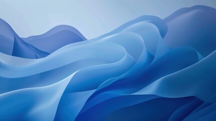 Fototapeta premium Simple blue flowing design stock photo --ar 16:9 --raw --v 6 Job ID: f5c4139a-02f3-4246-aeaf-ceae4078db66