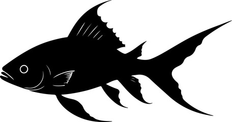 Obraz premium vector illustration of a fish