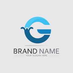 Gradient G Initial Logo Together with Classic G Logo Style