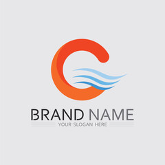 Unique G Logo Template Paired with Serif and Sans Serif G Monograms