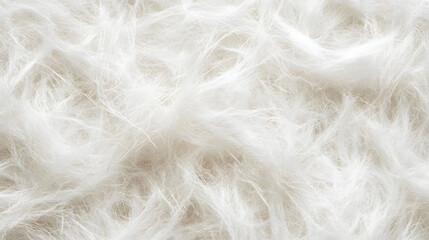Obraz premium Delicate white fiber texture close-up natural material soft environment abstract viewpoint visual concept