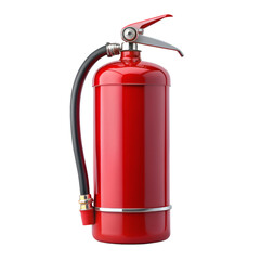 Obraz premium Fire extinguisher isolated on transparent background 