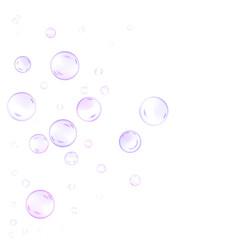 Bubbles on the background in png