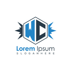 Modern Latter Luxury Monogram Logo with Royal Crown and Polygon Frame
