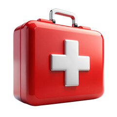 Obraz premium First aid kit isolated on transparent background 