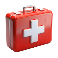 Obraz premium First aid kit isolated on transparent background 