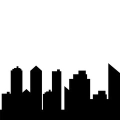 Obraz premium Building Silhouette Minimalist
