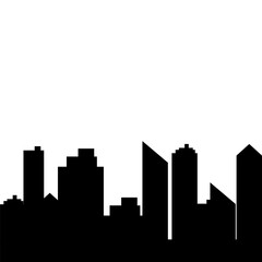Obraz premium Building Silhouette Minimalist