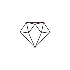 diamond gem stone crystal vector emoji illustration icon symbol sign sparkling