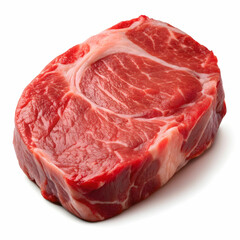 Raw Beef Steak Isolated on Transparent Background