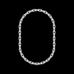 Chain White Color Vector iMage and Illustration