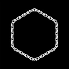 Chain White Color Vector iMage and Illustration