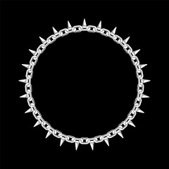 Chain White Color Vector iMage and Illustration