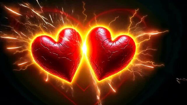 Painful attraction, magnetic longing, emotional suffering. Love torment. Hearts align despite harsh resistance. Feelings intensify under mutual challenges. Intense experiences enhance emotional