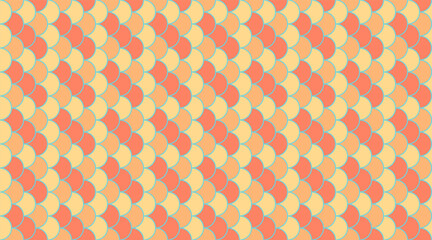 Abstract pastel fish scale pattern.  Perfect for website backgrounds, textile design, or playful branding.  Evokes summer, serenity, and a touch of retro style. © Olena