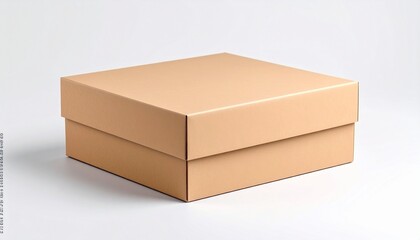 cardboard box isolated on white